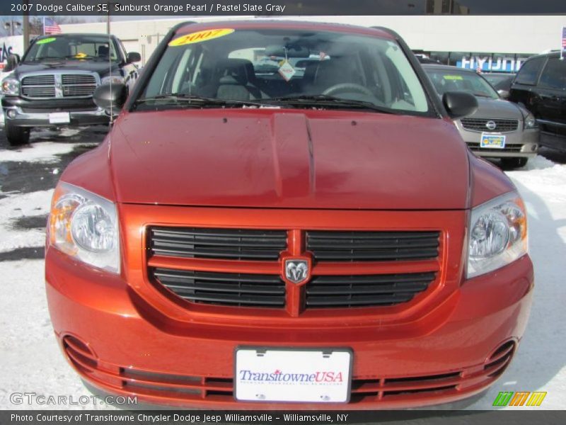 Sunburst Orange Pearl / Pastel Slate Gray 2007 Dodge Caliber SE