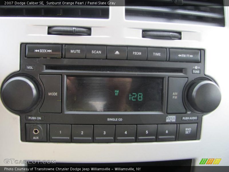 Sunburst Orange Pearl / Pastel Slate Gray 2007 Dodge Caliber SE