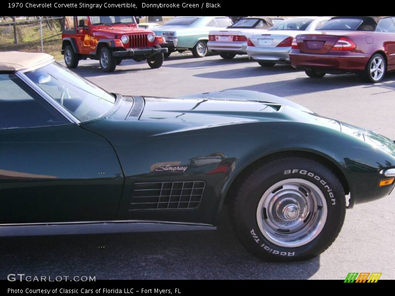 Donnybrooke Green / Black 1970 Chevrolet Corvette Stingray Convertible