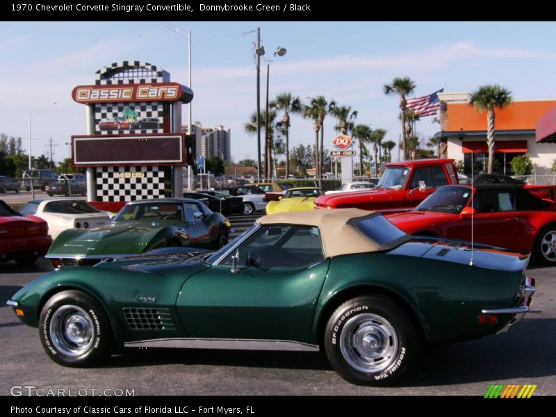 Donnybrooke Green / Black 1970 Chevrolet Corvette Stingray Convertible