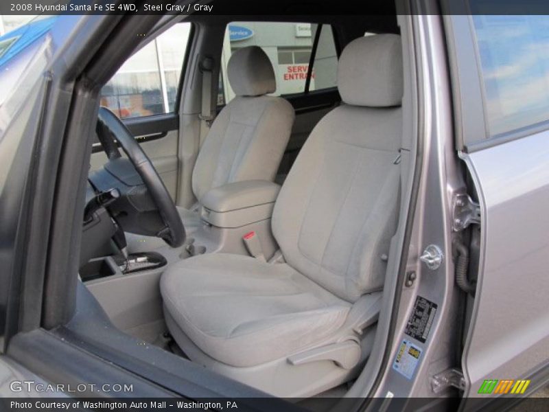 Steel Gray / Gray 2008 Hyundai Santa Fe SE 4WD
