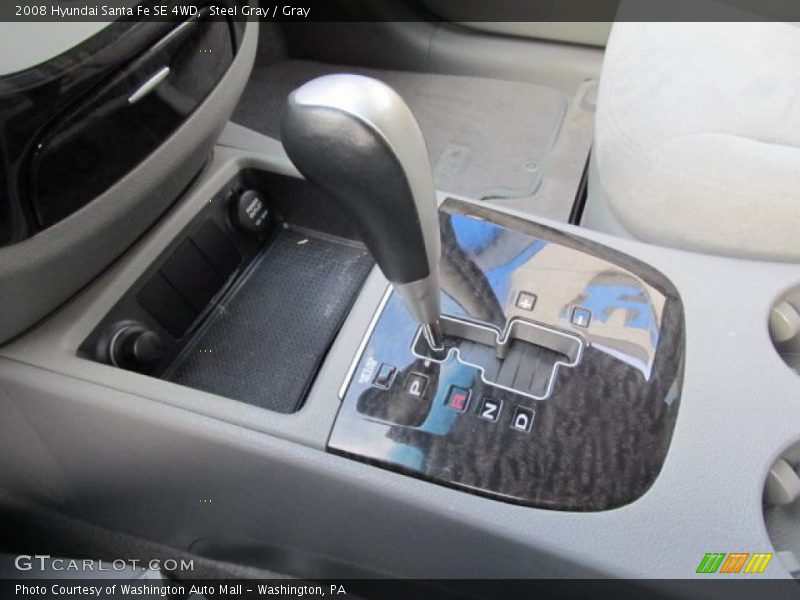 Steel Gray / Gray 2008 Hyundai Santa Fe SE 4WD