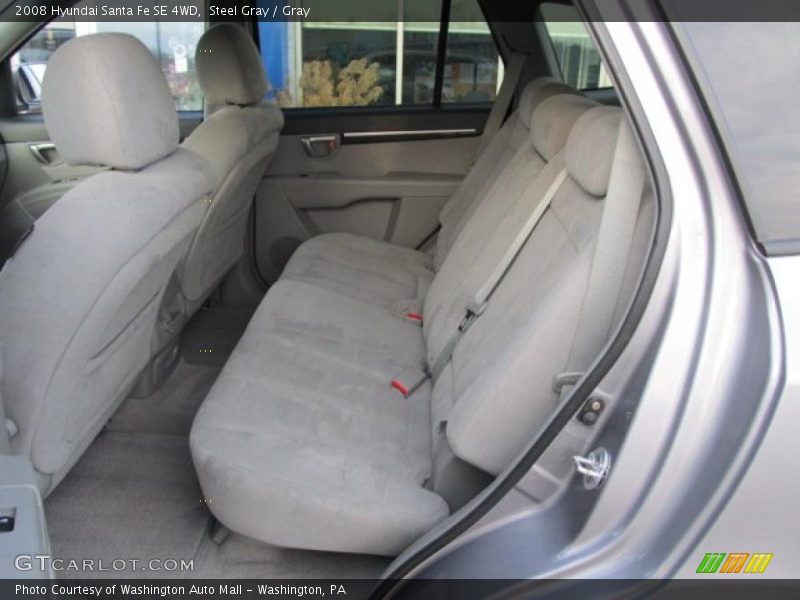Steel Gray / Gray 2008 Hyundai Santa Fe SE 4WD