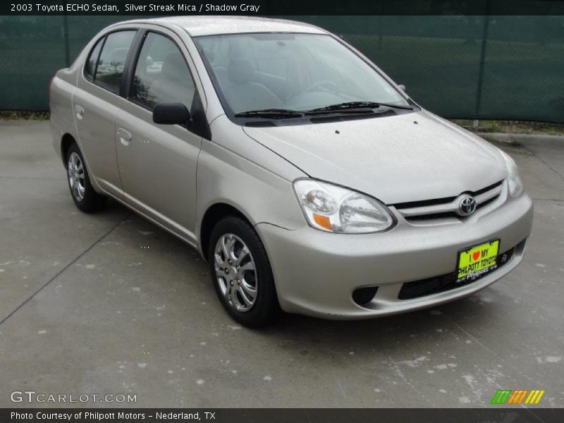 Silver Streak Mica / Shadow Gray 2003 Toyota ECHO Sedan