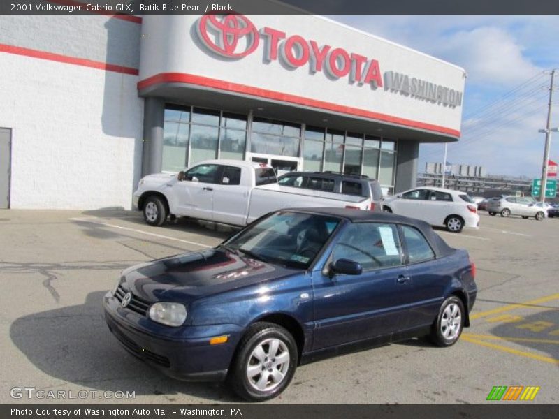 Batik Blue Pearl / Black 2001 Volkswagen Cabrio GLX