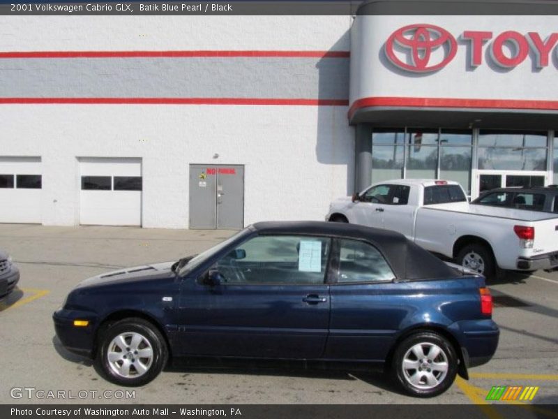 Batik Blue Pearl / Black 2001 Volkswagen Cabrio GLX