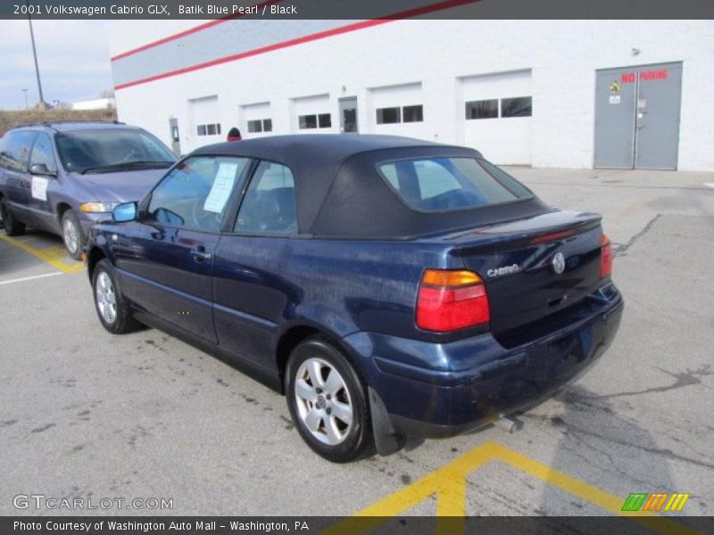 Batik Blue Pearl / Black 2001 Volkswagen Cabrio GLX