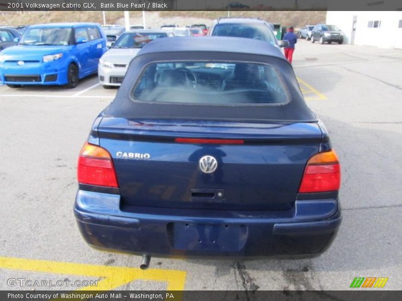 Batik Blue Pearl / Black 2001 Volkswagen Cabrio GLX