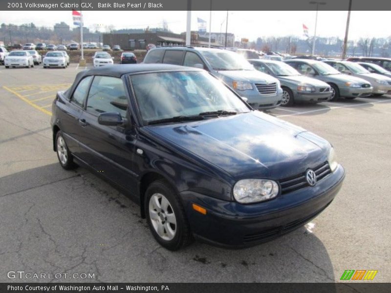 Batik Blue Pearl / Black 2001 Volkswagen Cabrio GLX