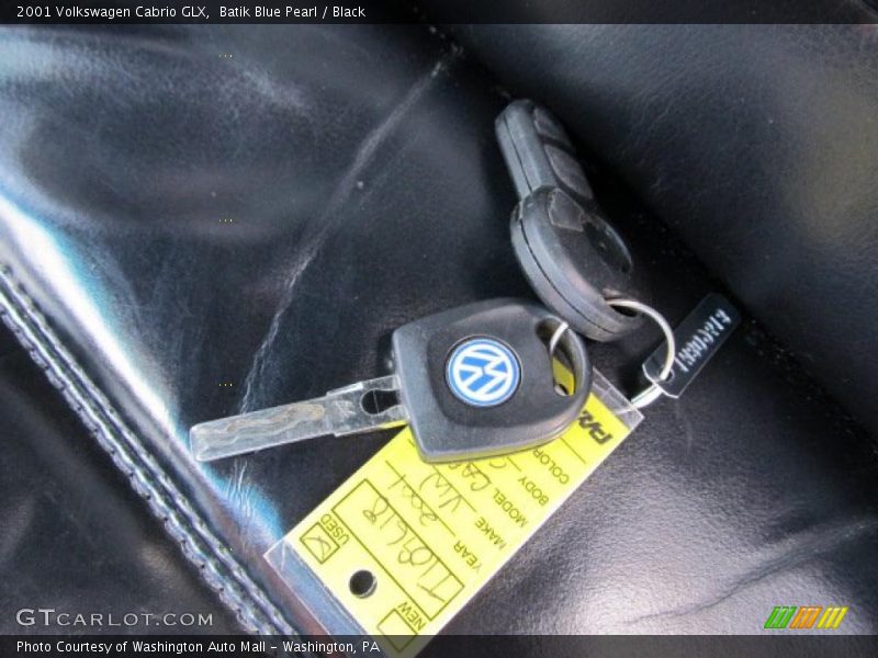 Batik Blue Pearl / Black 2001 Volkswagen Cabrio GLX