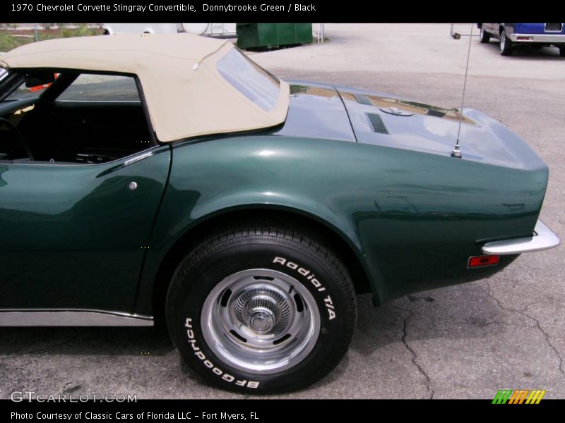 Donnybrooke Green / Black 1970 Chevrolet Corvette Stingray Convertible