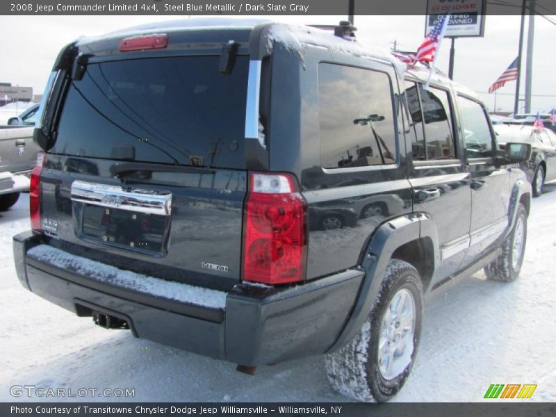 Steel Blue Metallic / Dark Slate Gray 2008 Jeep Commander Limited 4x4