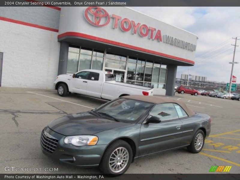 Onyx Green Pearl / Sandstone 2004 Chrysler Sebring LXi Convertible