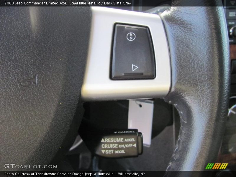 Steel Blue Metallic / Dark Slate Gray 2008 Jeep Commander Limited 4x4
