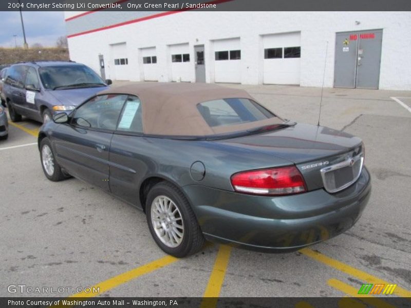 Onyx Green Pearl / Sandstone 2004 Chrysler Sebring LXi Convertible