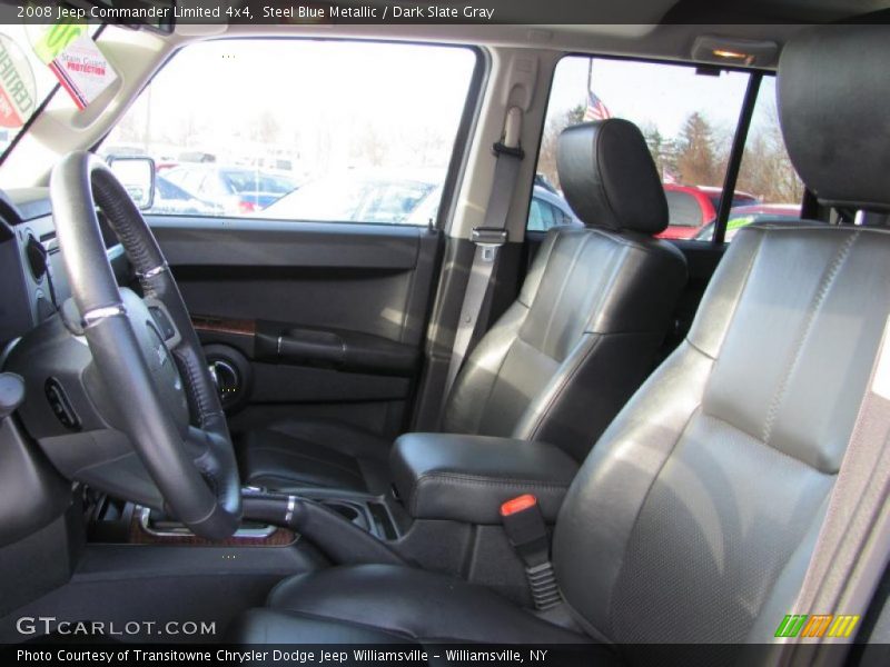 Steel Blue Metallic / Dark Slate Gray 2008 Jeep Commander Limited 4x4