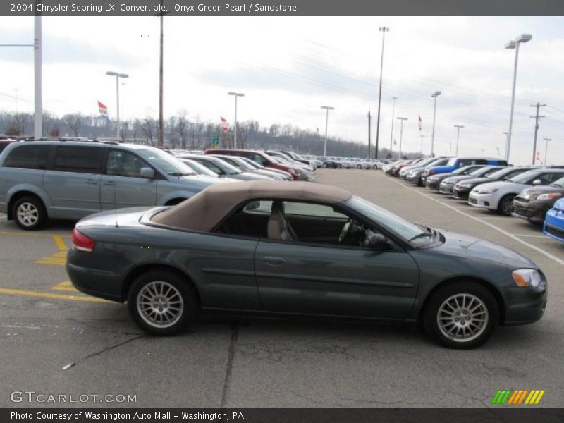 Onyx Green Pearl / Sandstone 2004 Chrysler Sebring LXi Convertible