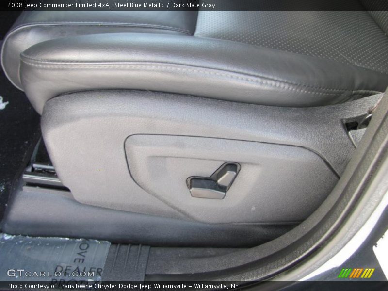 Steel Blue Metallic / Dark Slate Gray 2008 Jeep Commander Limited 4x4
