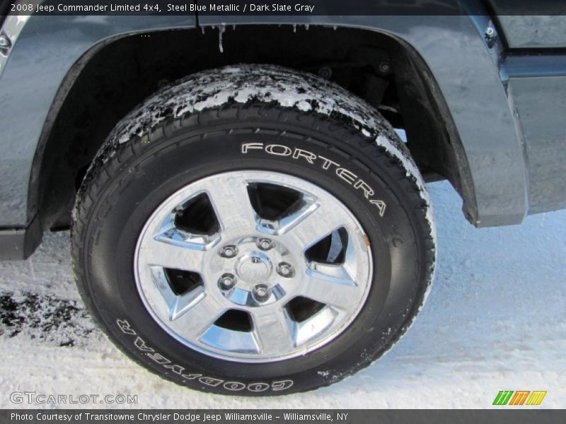 Steel Blue Metallic / Dark Slate Gray 2008 Jeep Commander Limited 4x4