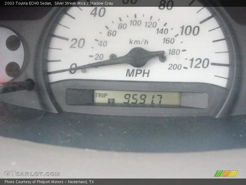 Silver Streak Mica / Shadow Gray 2003 Toyota ECHO Sedan