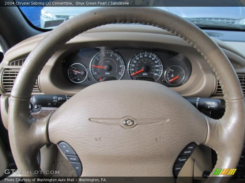 Onyx Green Pearl / Sandstone 2004 Chrysler Sebring LXi Convertible