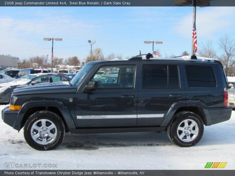 Steel Blue Metallic / Dark Slate Gray 2008 Jeep Commander Limited 4x4