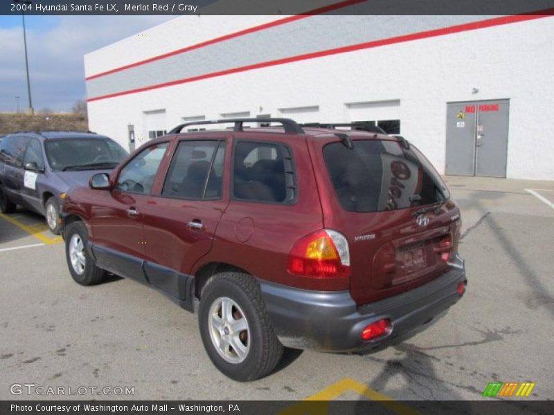Merlot Red / Gray 2004 Hyundai Santa Fe LX