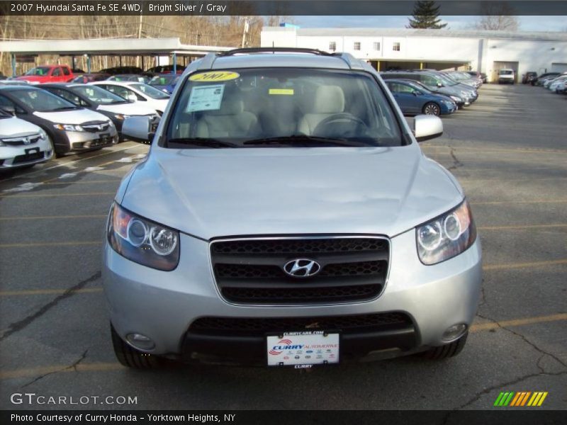 Bright Silver / Gray 2007 Hyundai Santa Fe SE 4WD