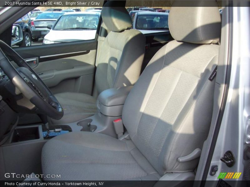 Bright Silver / Gray 2007 Hyundai Santa Fe SE 4WD