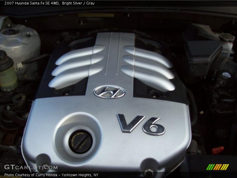 Bright Silver / Gray 2007 Hyundai Santa Fe SE 4WD