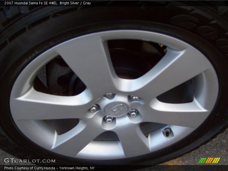 Bright Silver / Gray 2007 Hyundai Santa Fe SE 4WD