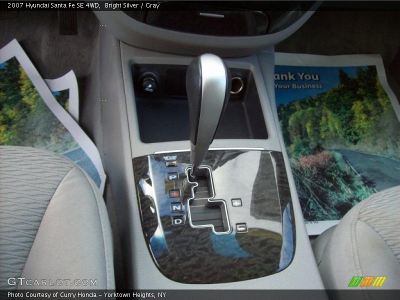 Bright Silver / Gray 2007 Hyundai Santa Fe SE 4WD