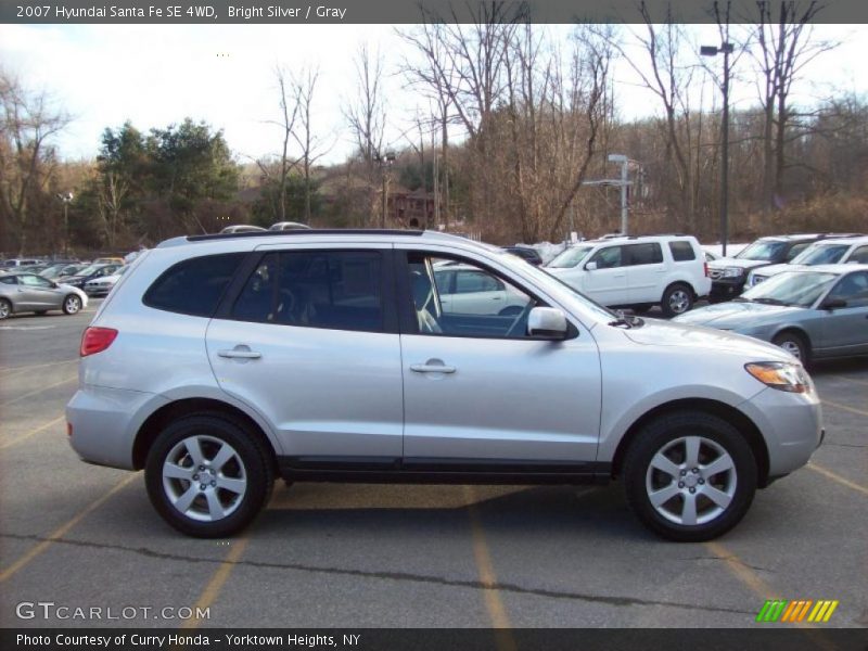 Bright Silver / Gray 2007 Hyundai Santa Fe SE 4WD
