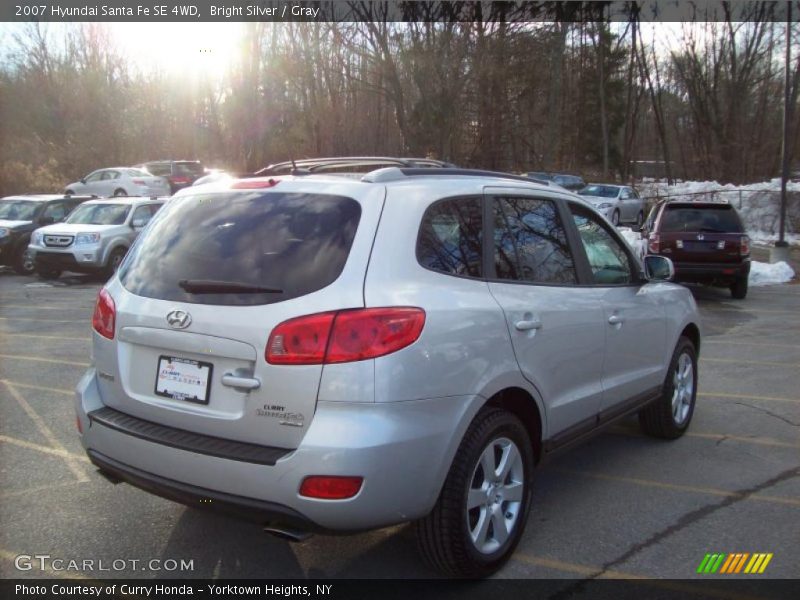 Bright Silver / Gray 2007 Hyundai Santa Fe SE 4WD