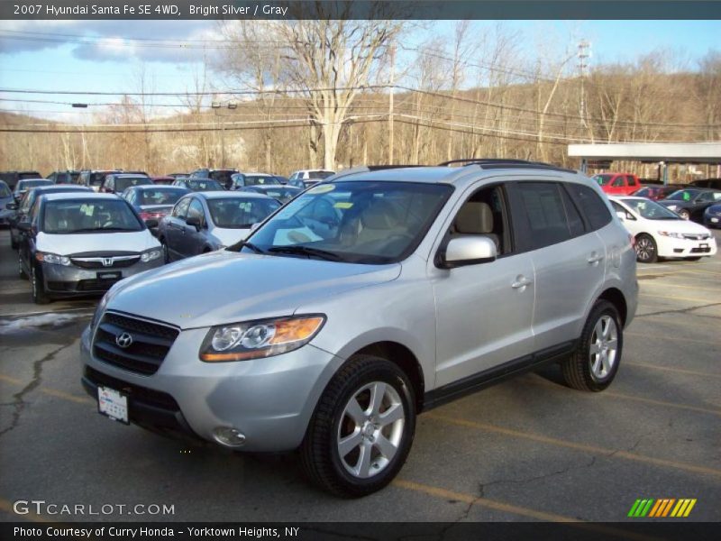 Bright Silver / Gray 2007 Hyundai Santa Fe SE 4WD