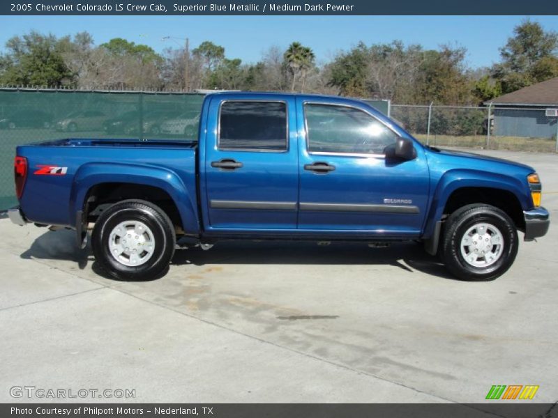Superior Blue Metallic / Medium Dark Pewter 2005 Chevrolet Colorado LS Crew Cab
