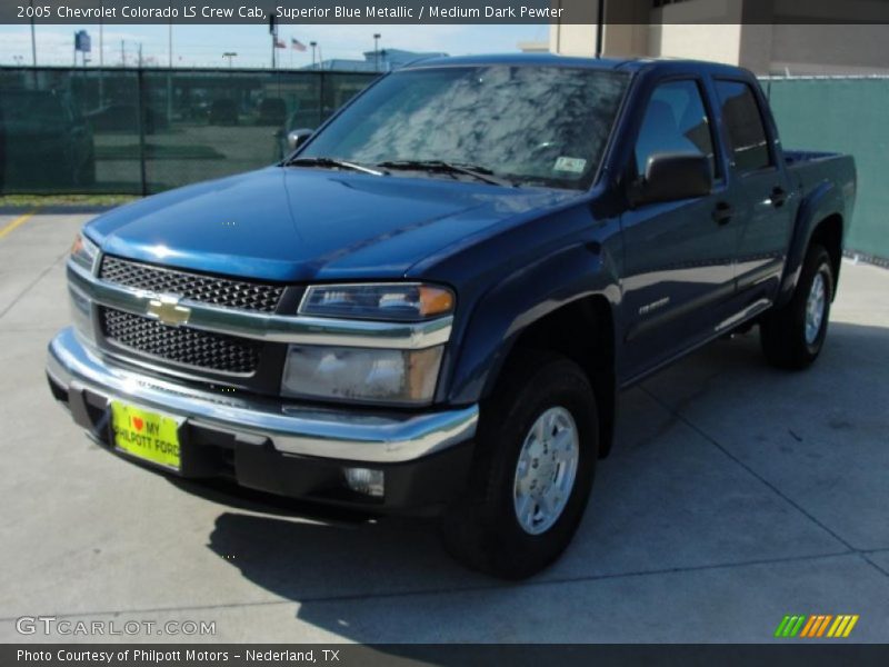 Superior Blue Metallic / Medium Dark Pewter 2005 Chevrolet Colorado LS Crew Cab