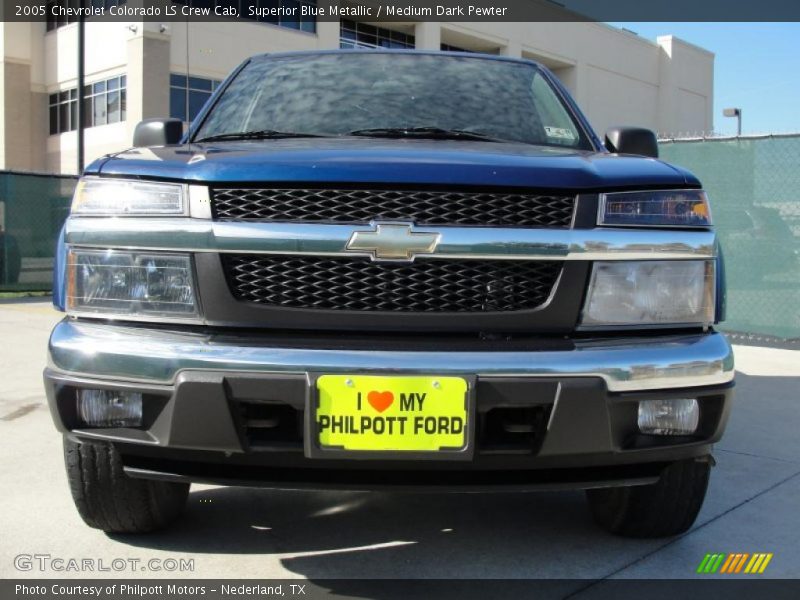 Superior Blue Metallic / Medium Dark Pewter 2005 Chevrolet Colorado LS Crew Cab