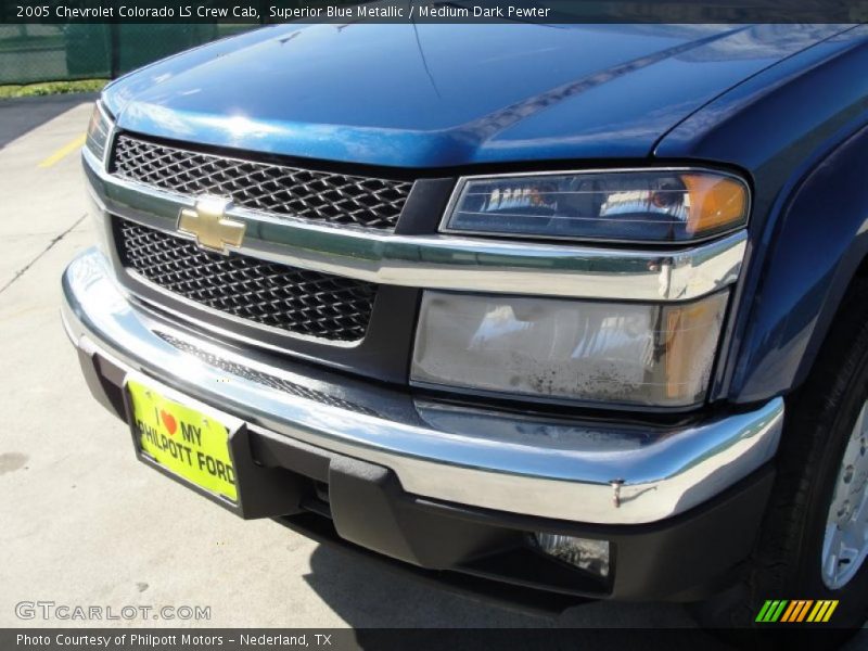 Superior Blue Metallic / Medium Dark Pewter 2005 Chevrolet Colorado LS Crew Cab