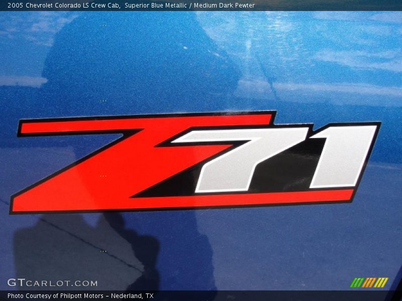 Superior Blue Metallic / Medium Dark Pewter 2005 Chevrolet Colorado LS Crew Cab