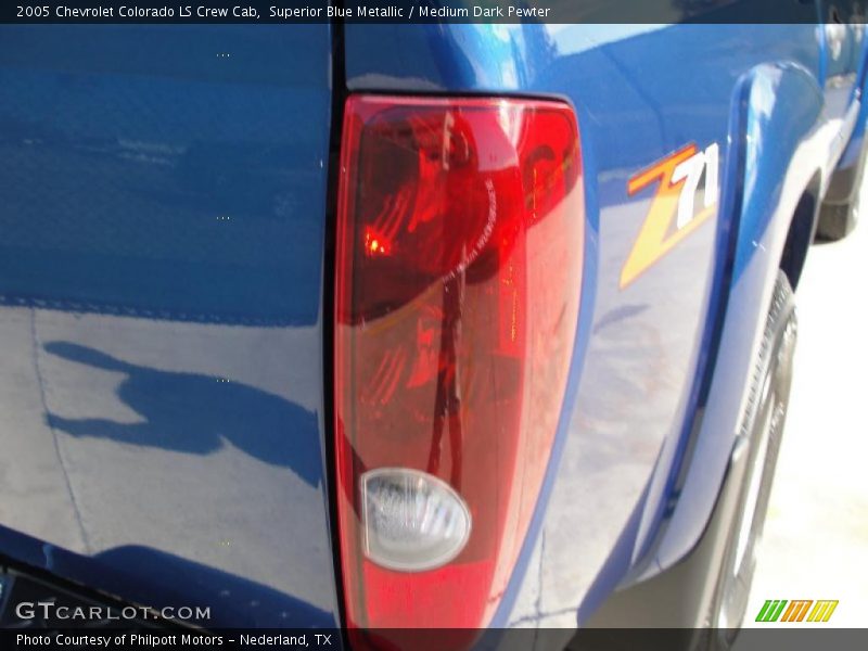 Superior Blue Metallic / Medium Dark Pewter 2005 Chevrolet Colorado LS Crew Cab