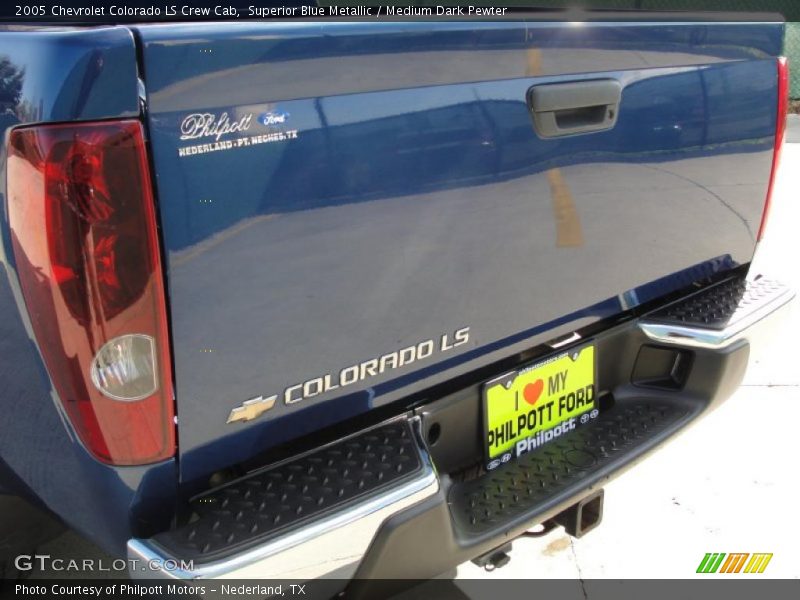 Superior Blue Metallic / Medium Dark Pewter 2005 Chevrolet Colorado LS Crew Cab