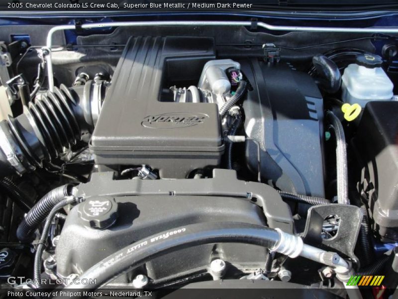 Superior Blue Metallic / Medium Dark Pewter 2005 Chevrolet Colorado LS Crew Cab