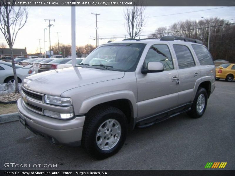 Silver Birch Metallic / Gray/Dark Charcoal 2005 Chevrolet Tahoe Z71 4x4