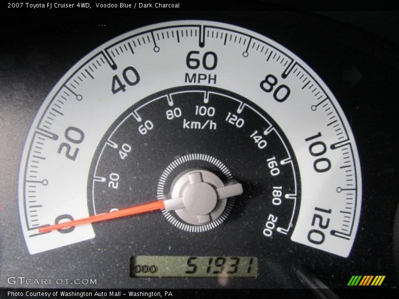Voodoo Blue / Dark Charcoal 2007 Toyota FJ Cruiser 4WD