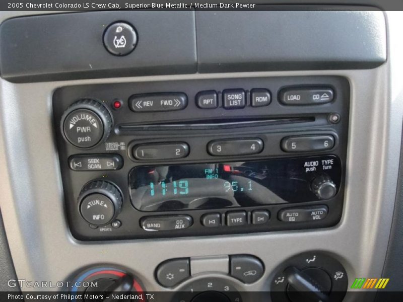 Superior Blue Metallic / Medium Dark Pewter 2005 Chevrolet Colorado LS Crew Cab