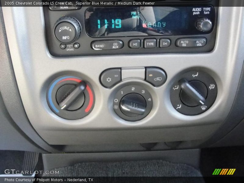 Superior Blue Metallic / Medium Dark Pewter 2005 Chevrolet Colorado LS Crew Cab