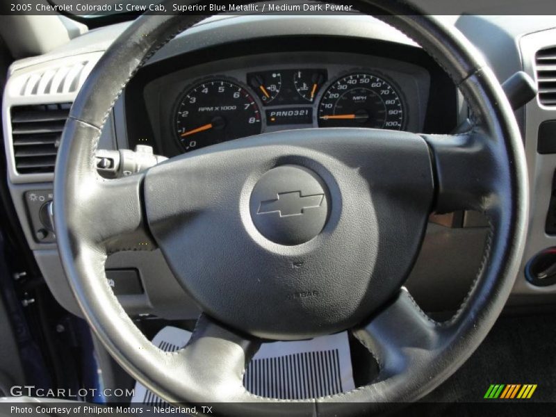 Superior Blue Metallic / Medium Dark Pewter 2005 Chevrolet Colorado LS Crew Cab