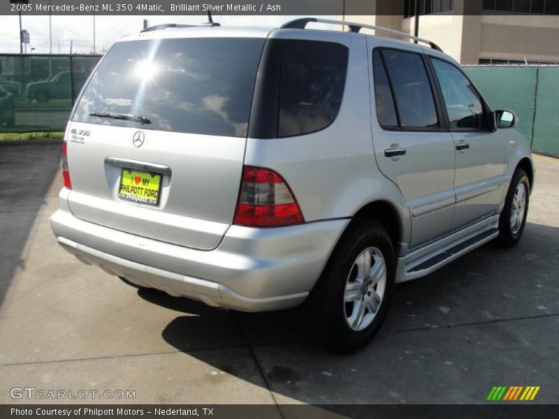 Brilliant Silver Metallic / Ash 2005 Mercedes-Benz ML 350 4Matic