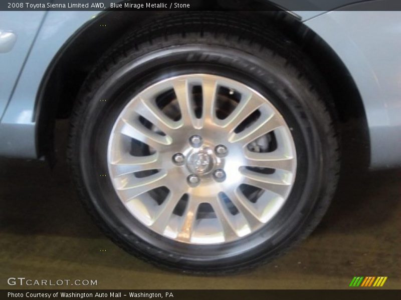Blue Mirage Metallic / Stone 2008 Toyota Sienna Limited AWD